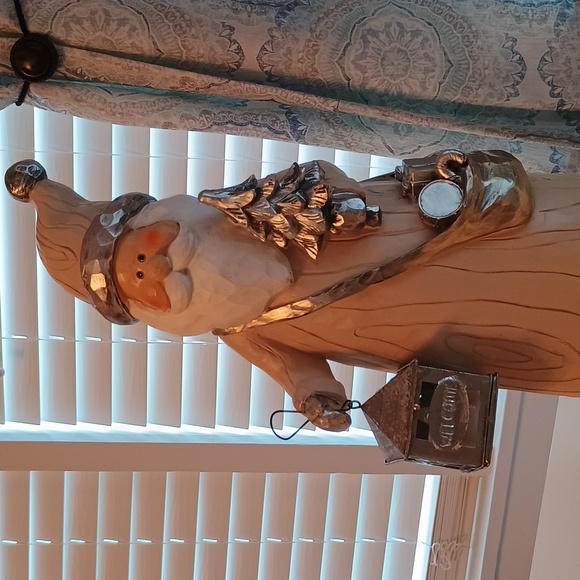 16" Large Christmas Holiday Santa Figurine With Light Up Lantern - Picture 2 of 13